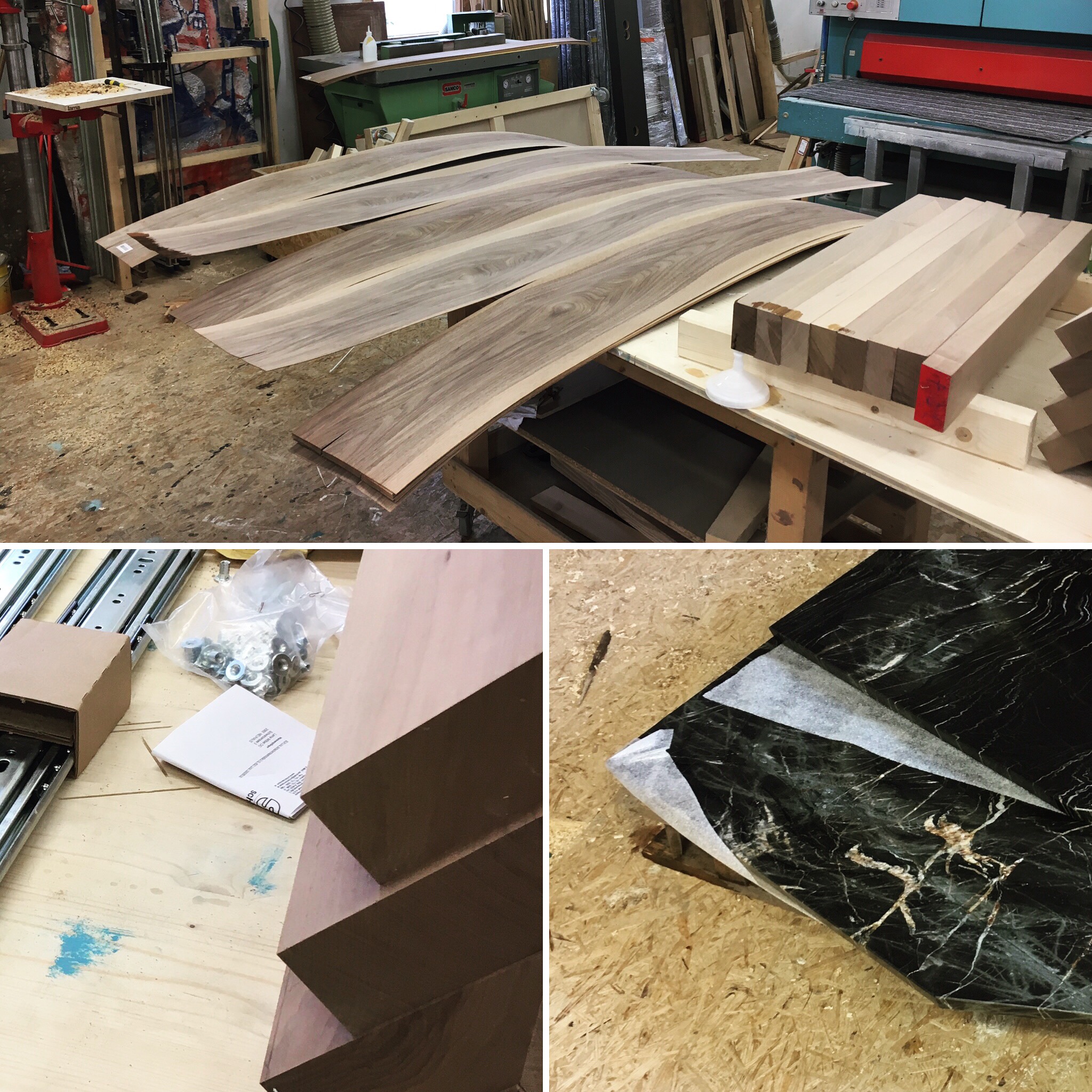 cy architecture - granite&wood table - process-0